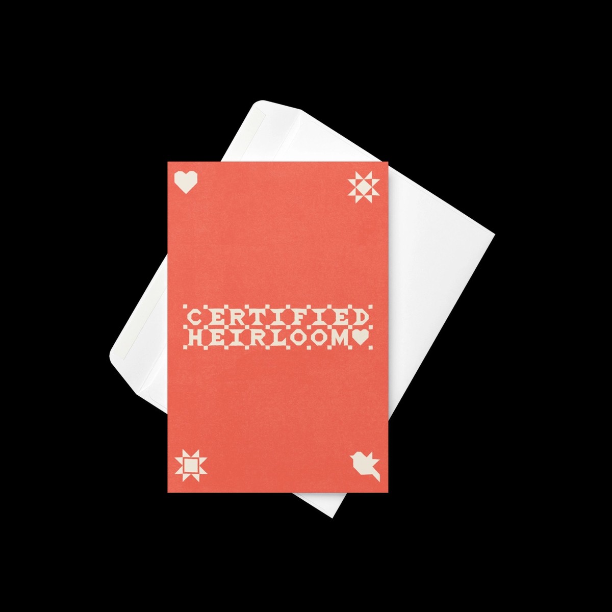 Certified Heirloom Card // Toad & Sew