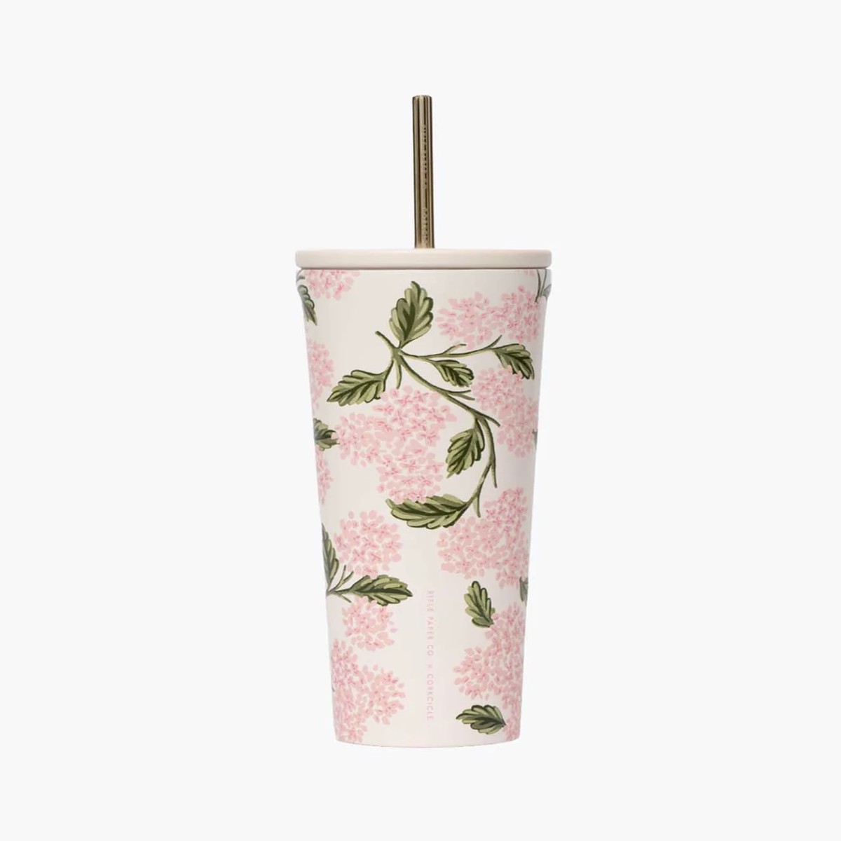 Cold Cup - 24oz Rifle Paper - Pink Hydrangea