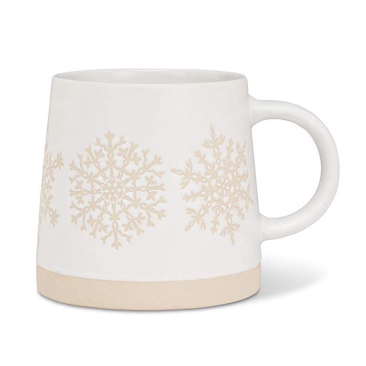Snowflake Row Stoneware Mug