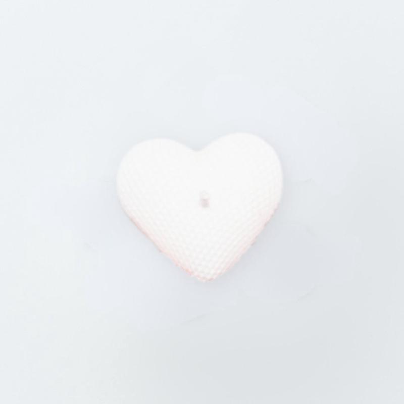 White Heart Mini Candle