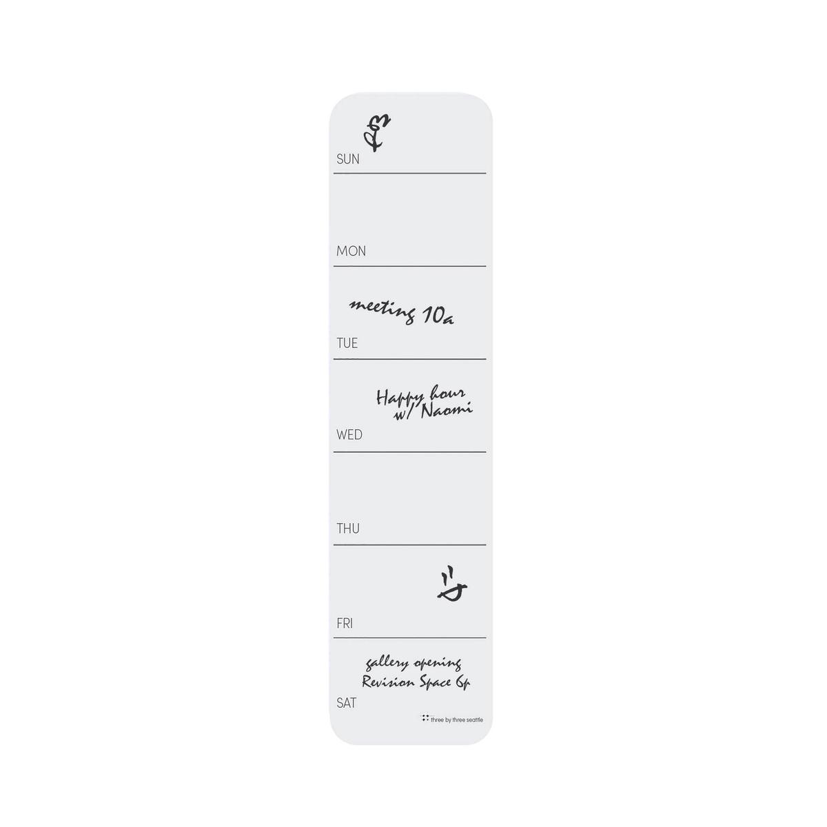 Update! silicone weekly planner