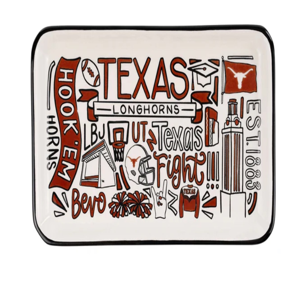 Texas Collage Trinket Tray
