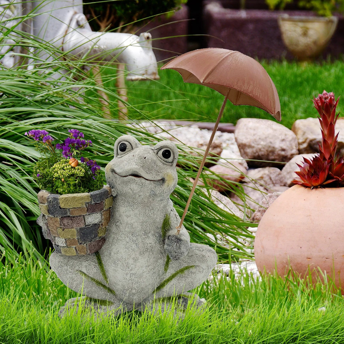 Panam Rainy Day Frog Planter
