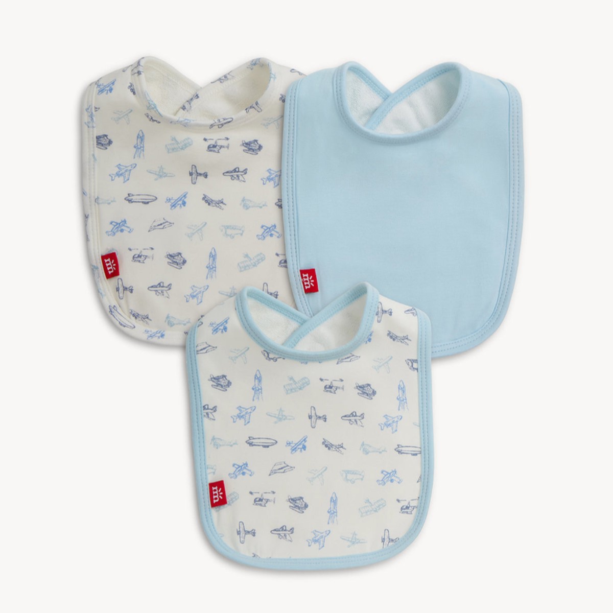 Airplanes Modal Bib 3-Pack