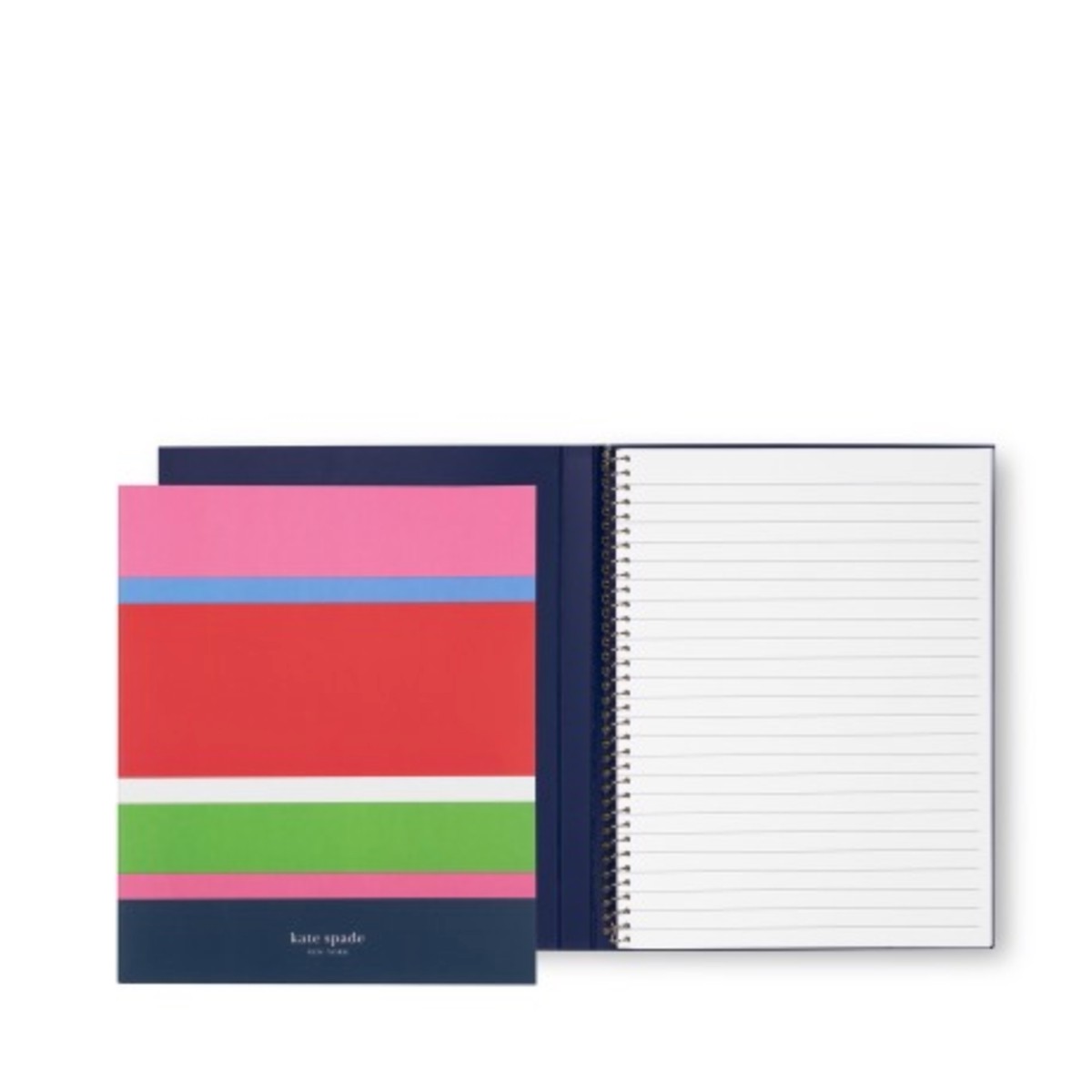 Concealed Spiral Notebook - Sunny Day Stripe