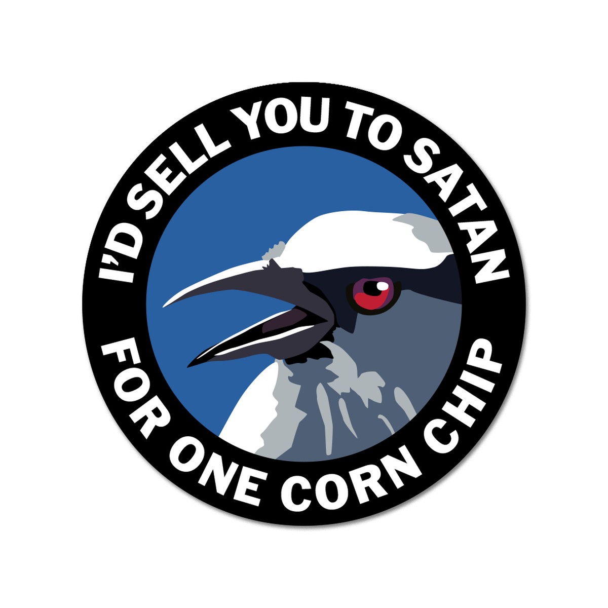 Corn Chip Vinyl Sticker