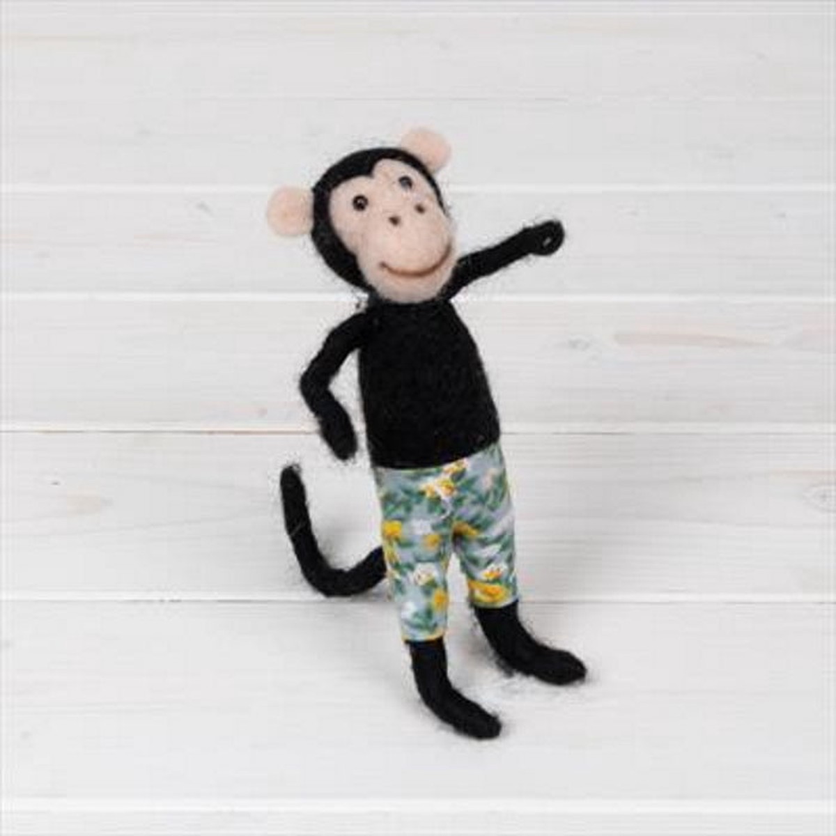 Monkey Knitted Wool Gift: Felt Decorative Animal