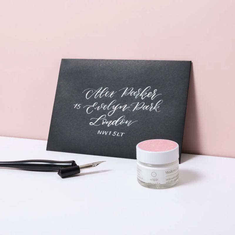 White Modern Calligraphy Ink