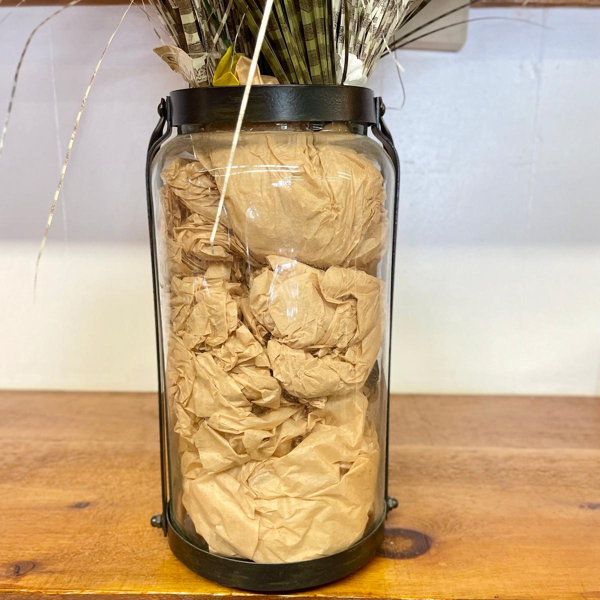 Large Round Jar w/ Handle