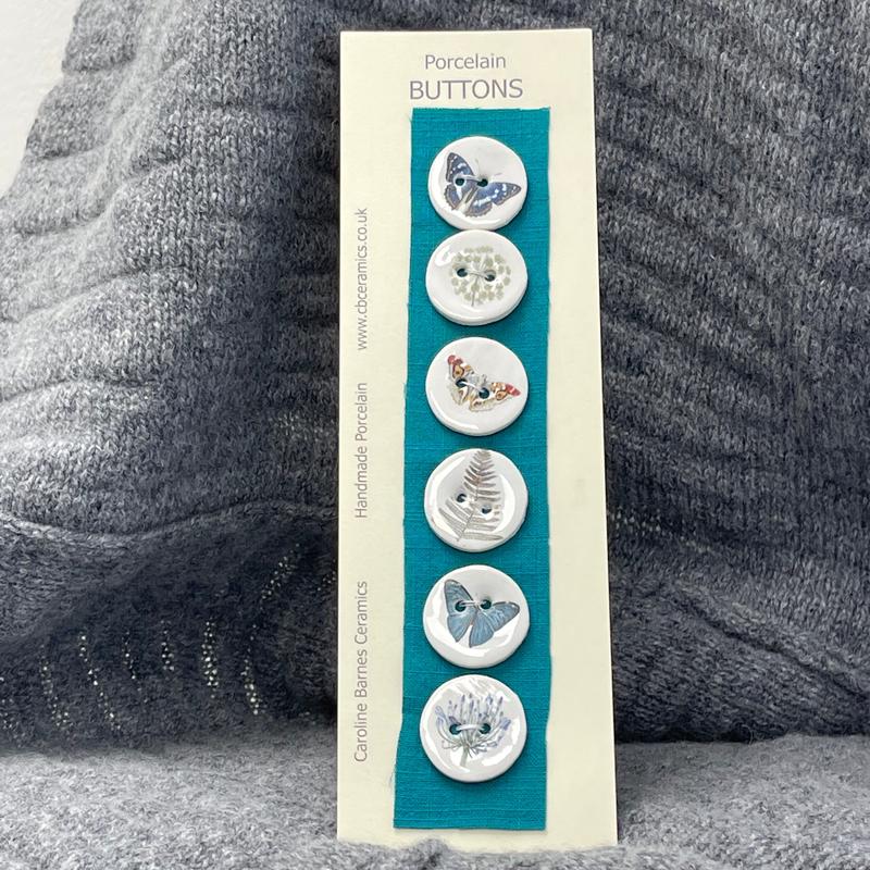 Porcelain button pack 5