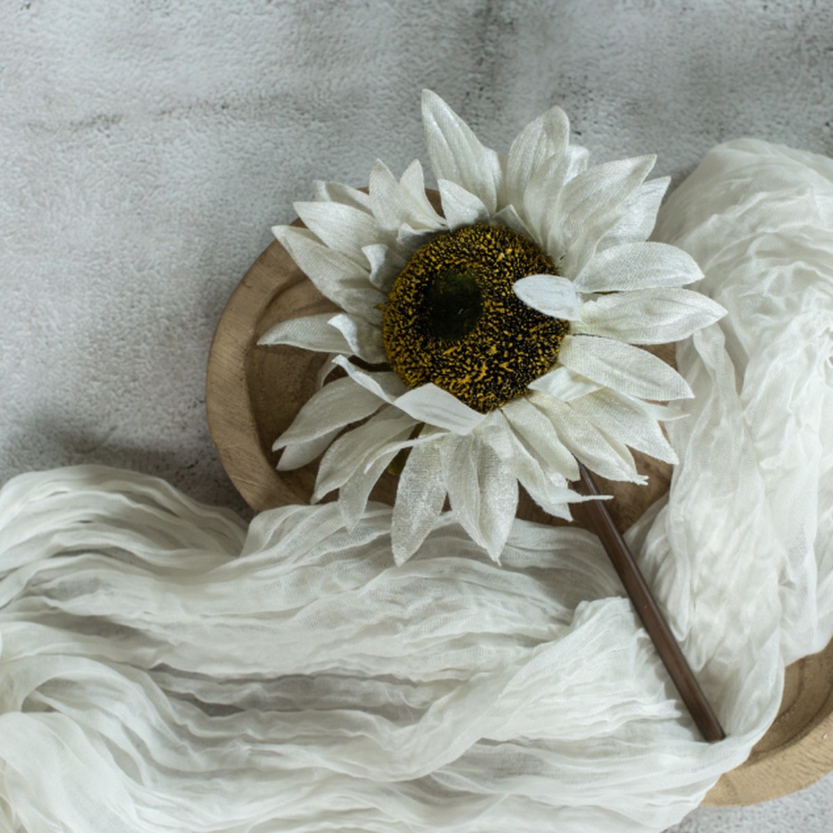 Cream Sunflower Pick
