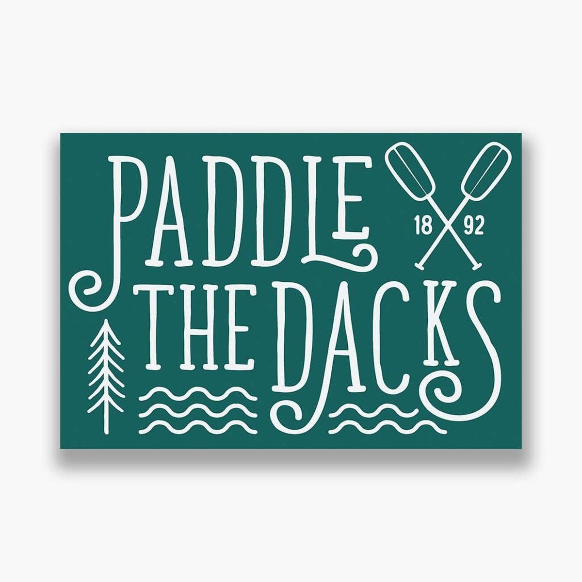 Sticker: Paddle the 'Dacks