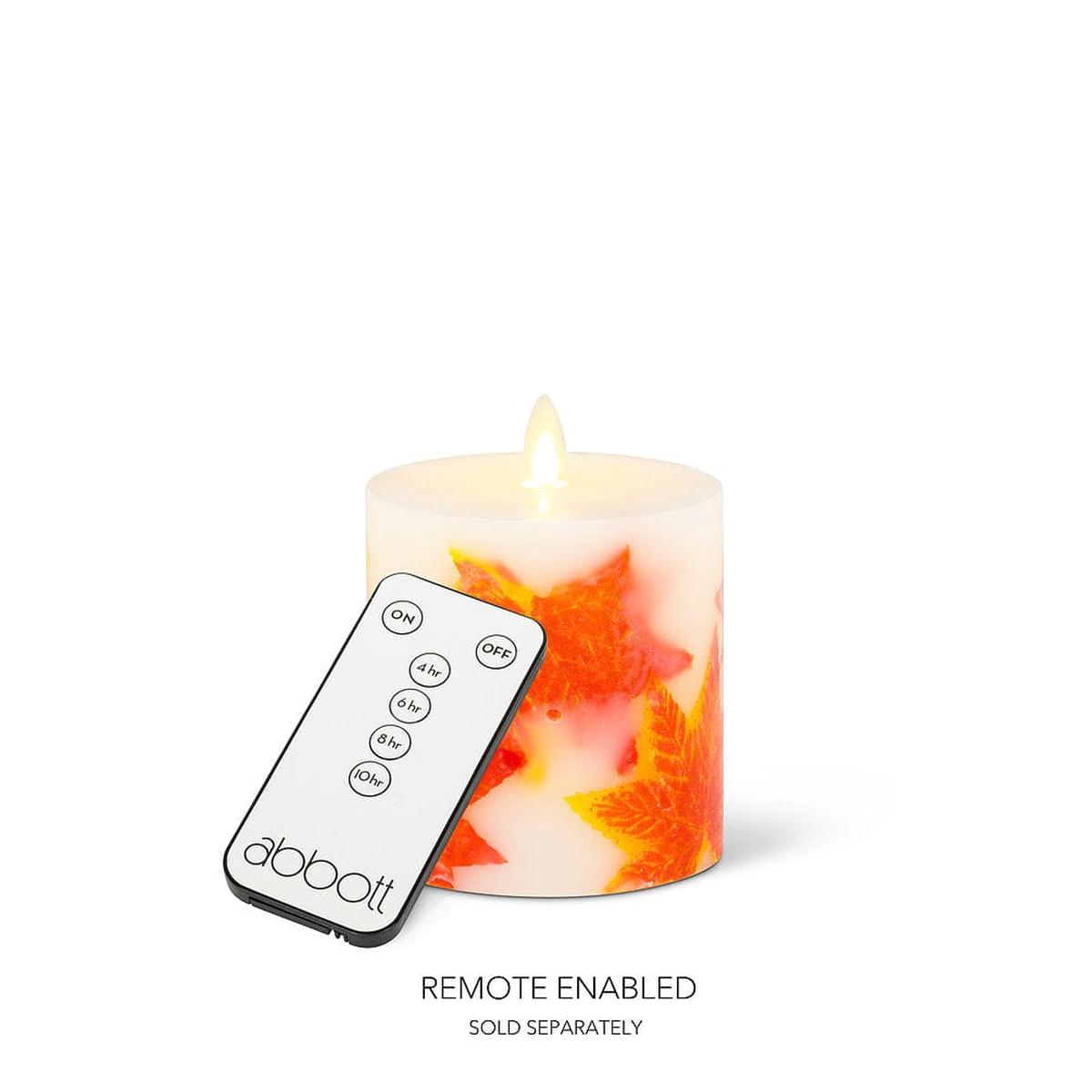 Abbott Small Maple Leaf Reallite Candle