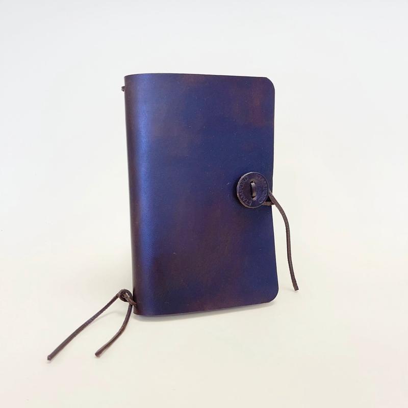 Small Leather Journal - dark oak