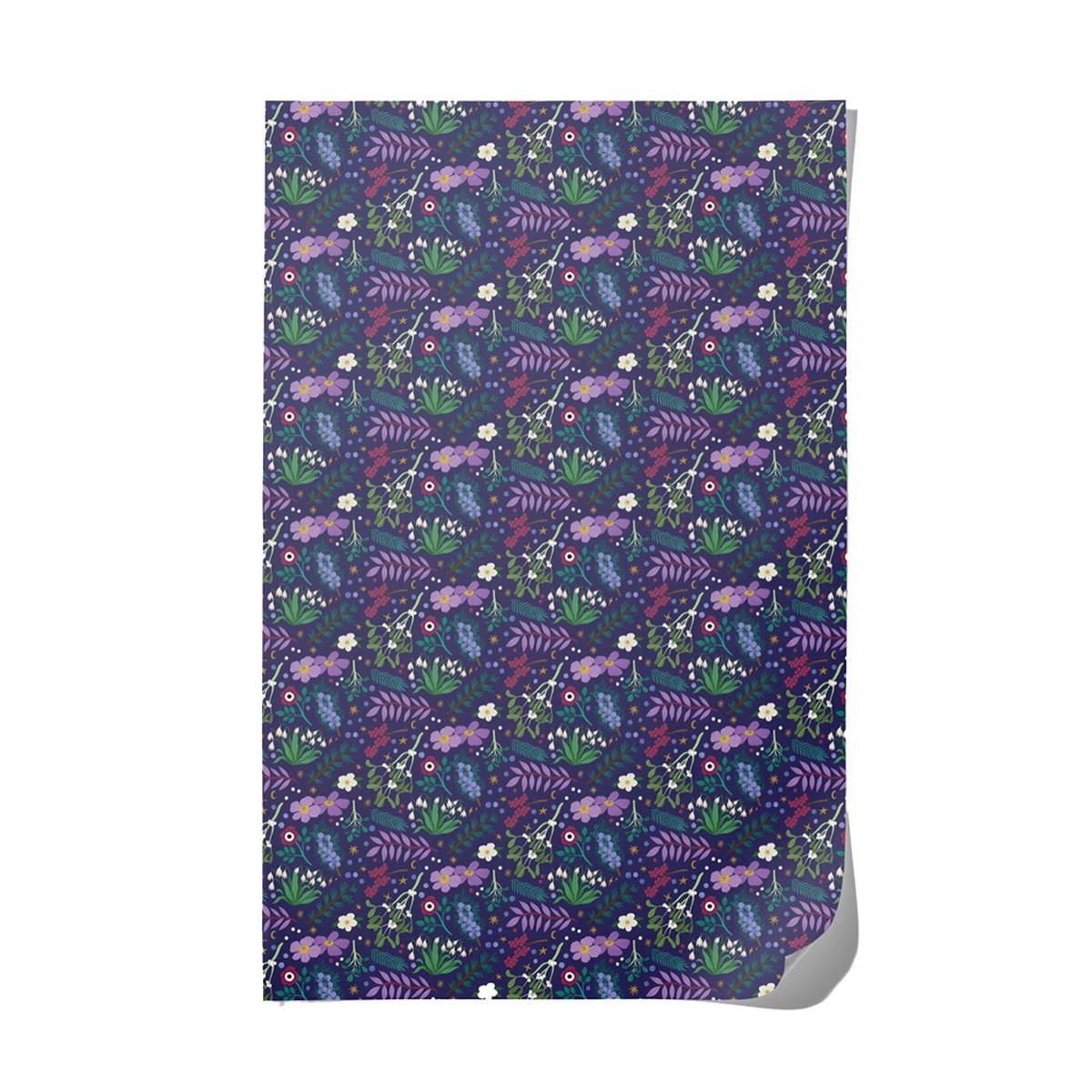 Winter Botanicals Wrapping Sheet