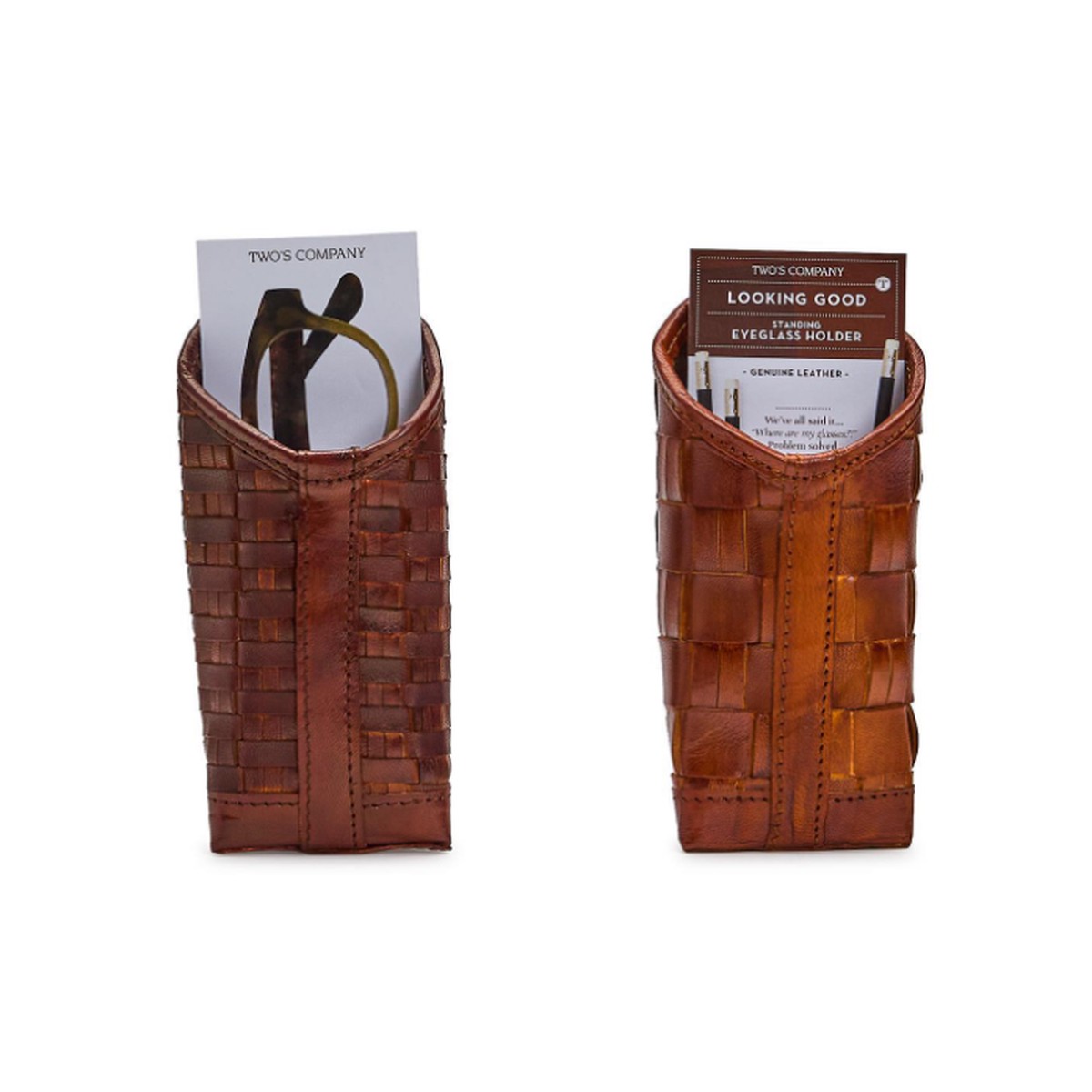 Woven Leather Holder
