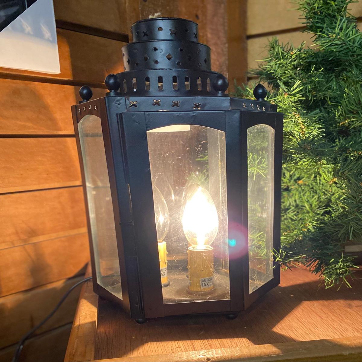Black Electric Lantern