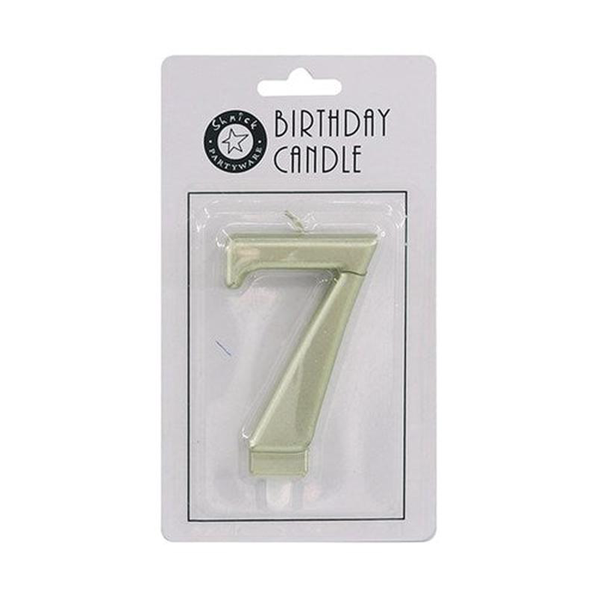 CANDLE NUMBER GOLD 7