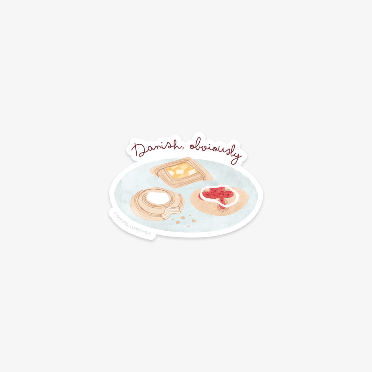 VINYL STICKER // DANISH, OBVIOUSLY