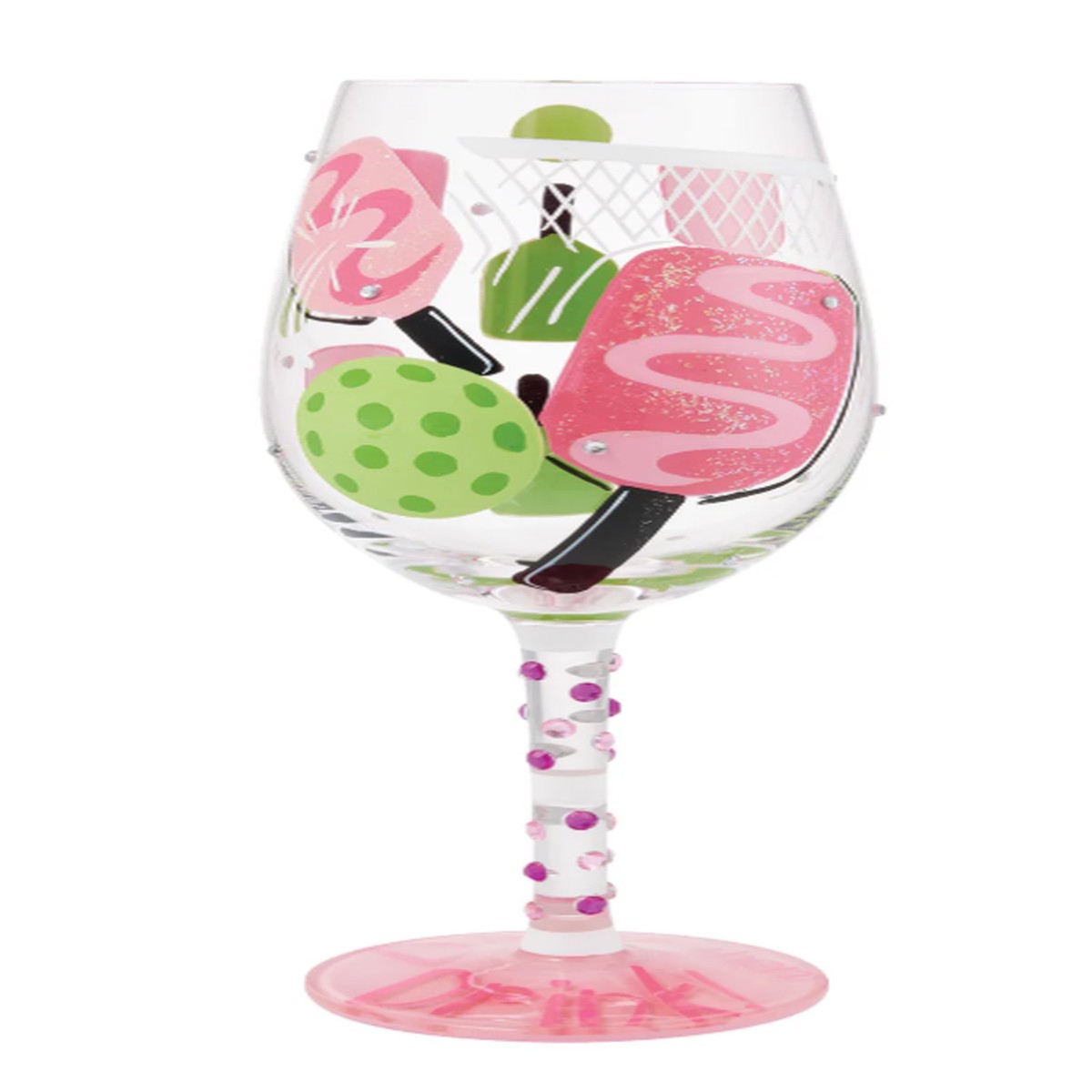 Dink then Drink Wine Glass