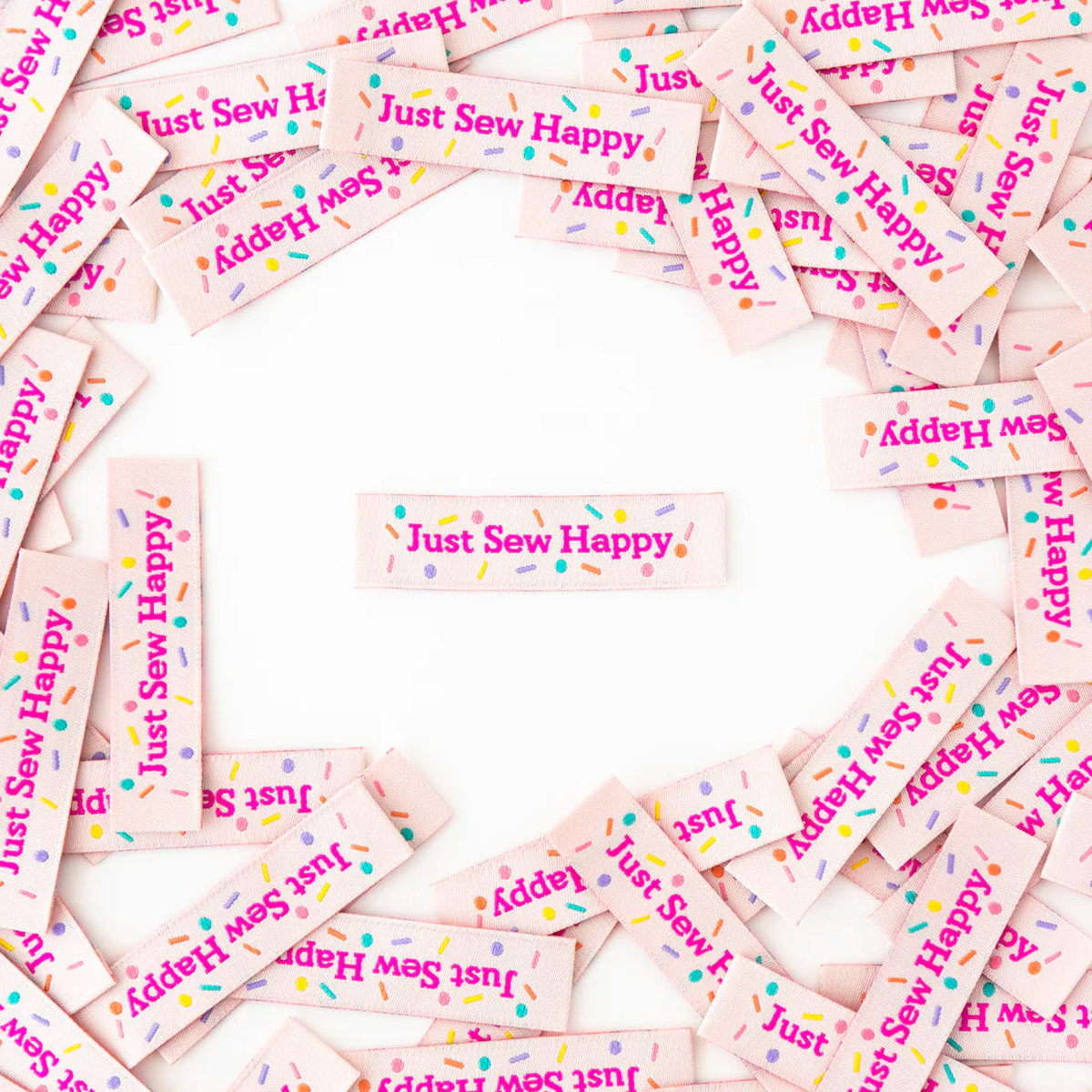 "Just Sew Happy" Label